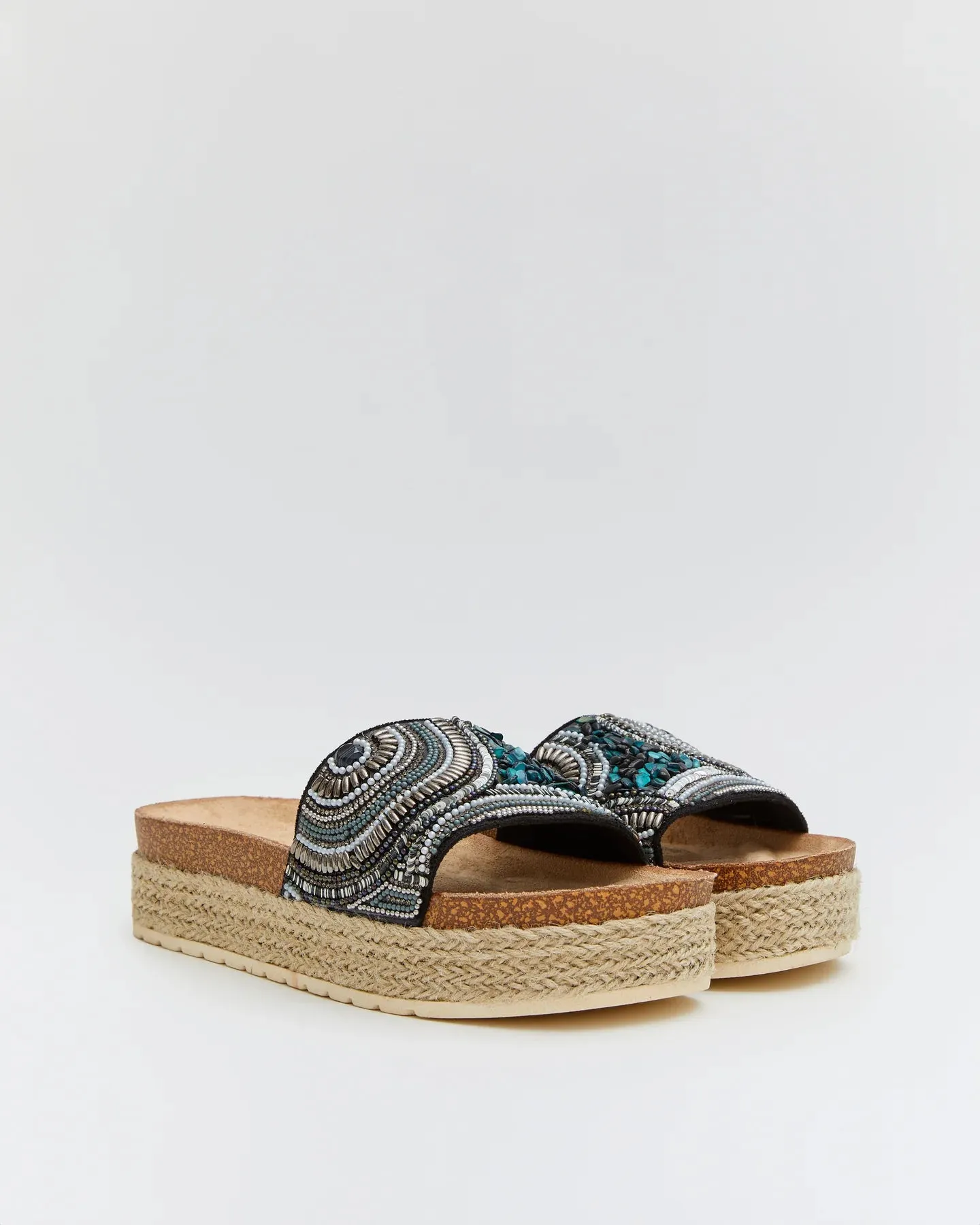 ALESSA BLACK  SANDALIA CON PLATAFORMA BAJA
