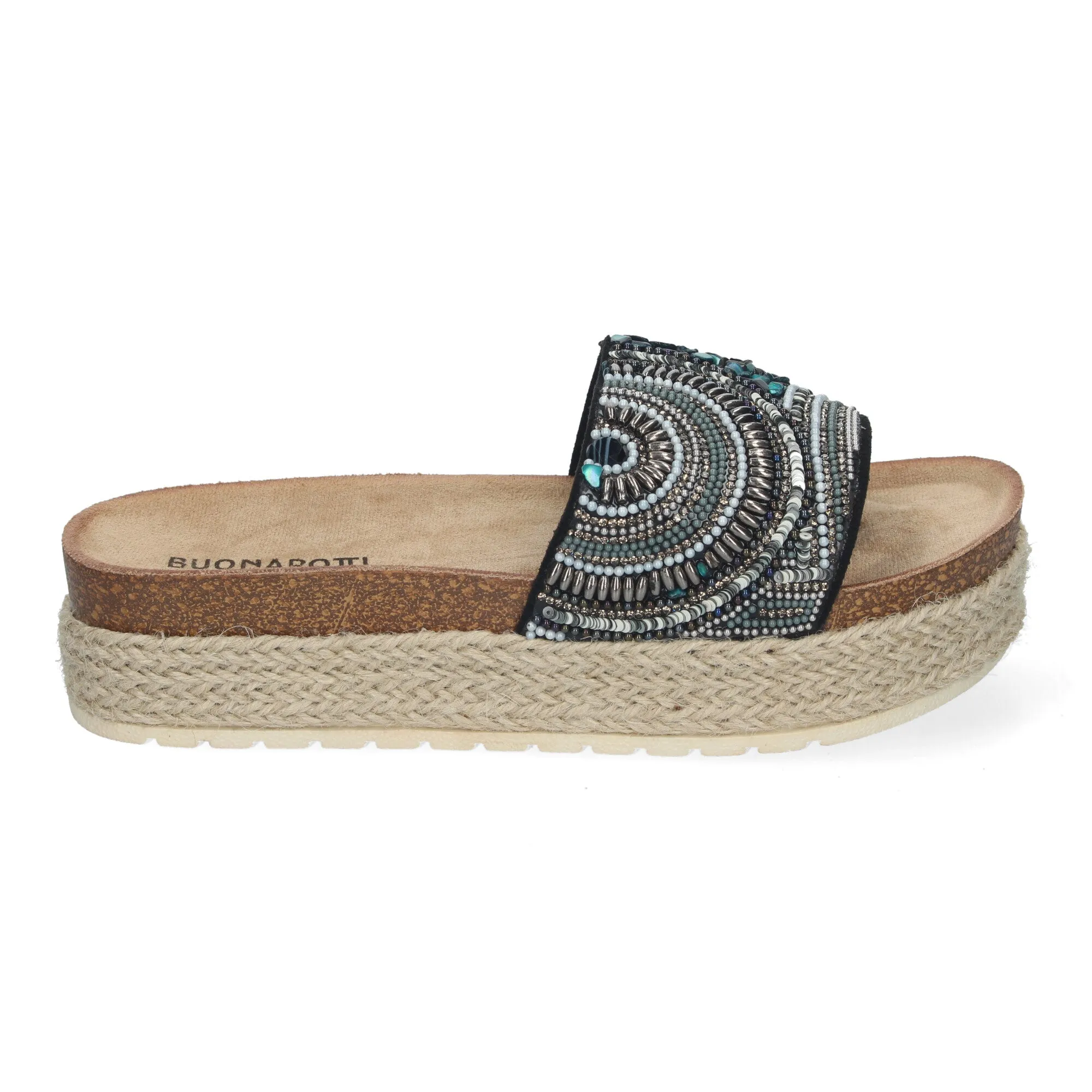 ALESSA BLACK  SANDALIA CON PLATAFORMA BAJA