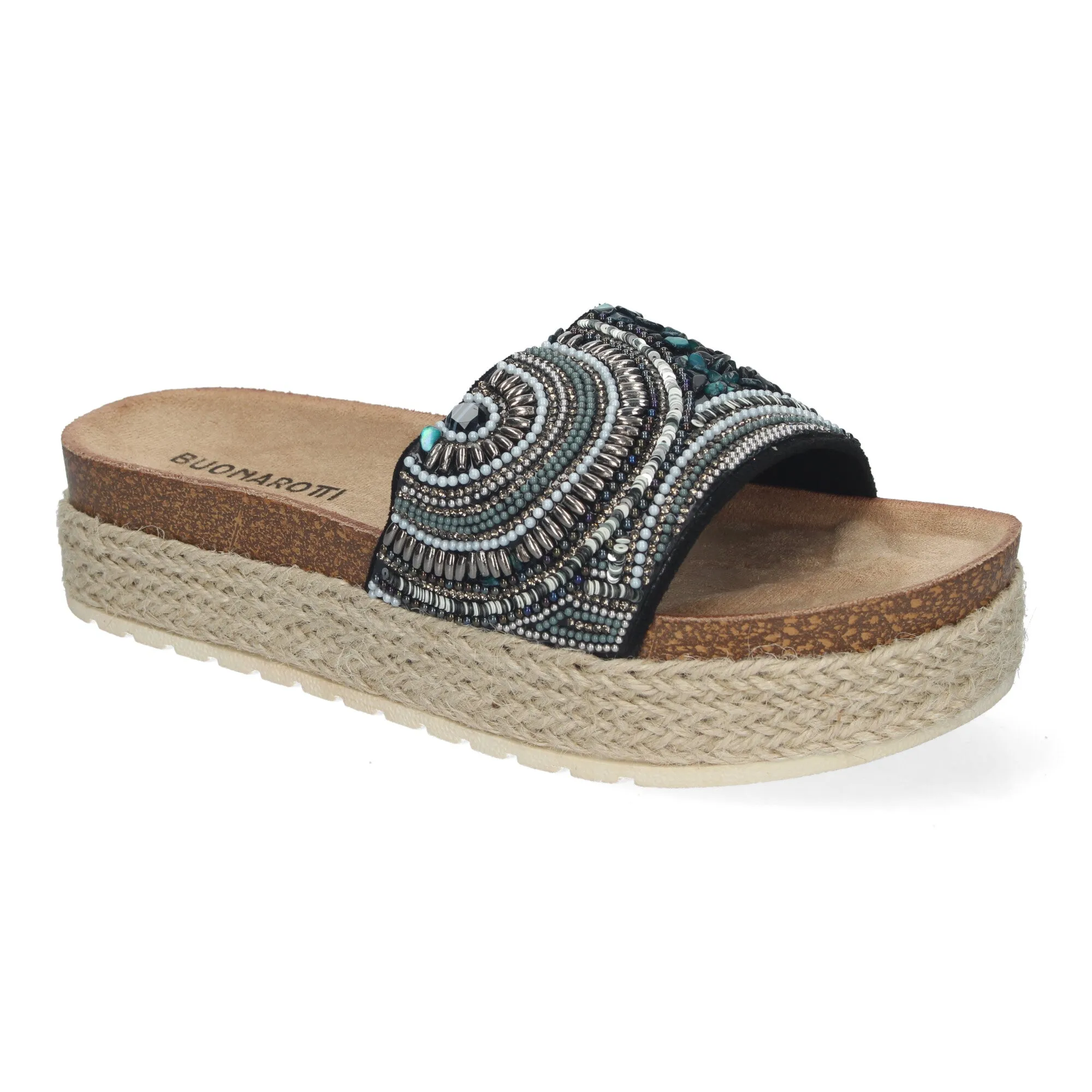 ALESSA BLACK  SANDALIA CON PLATAFORMA BAJA