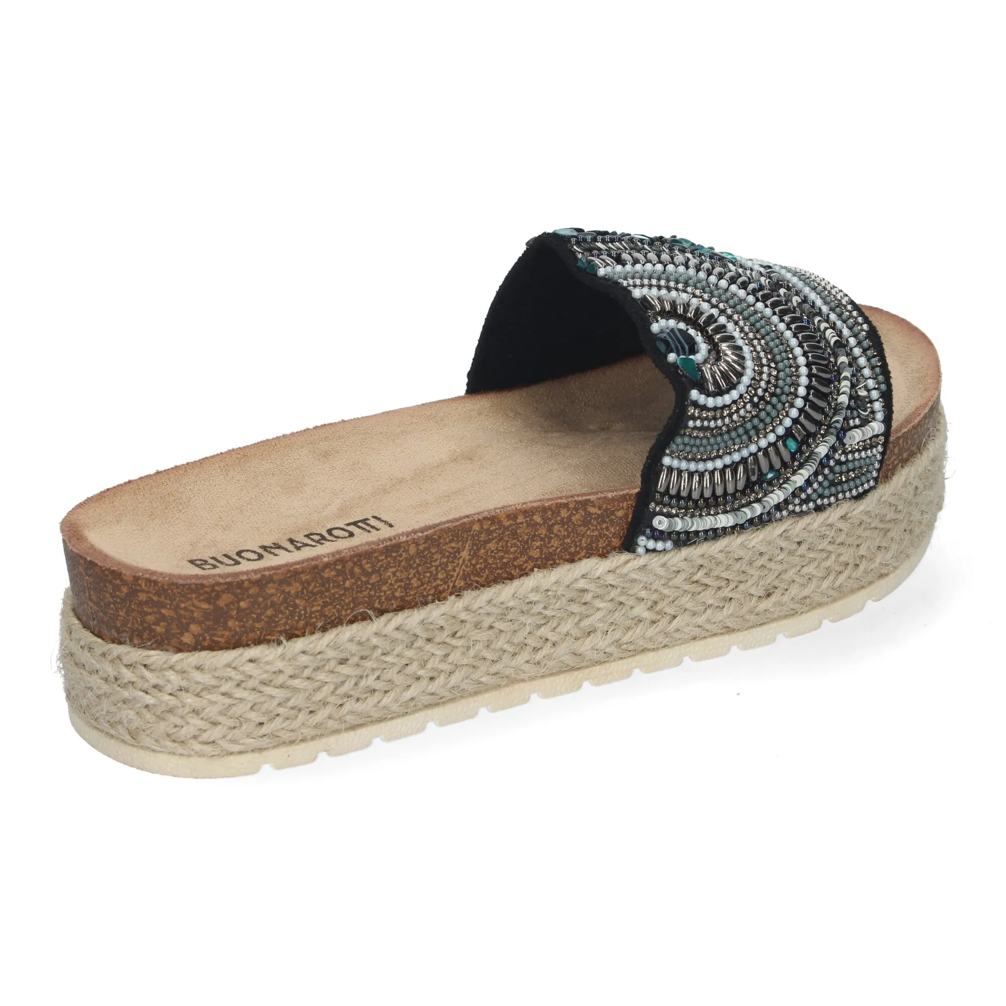 ALESSA BLACK  SANDALIA CON PLATAFORMA BAJA