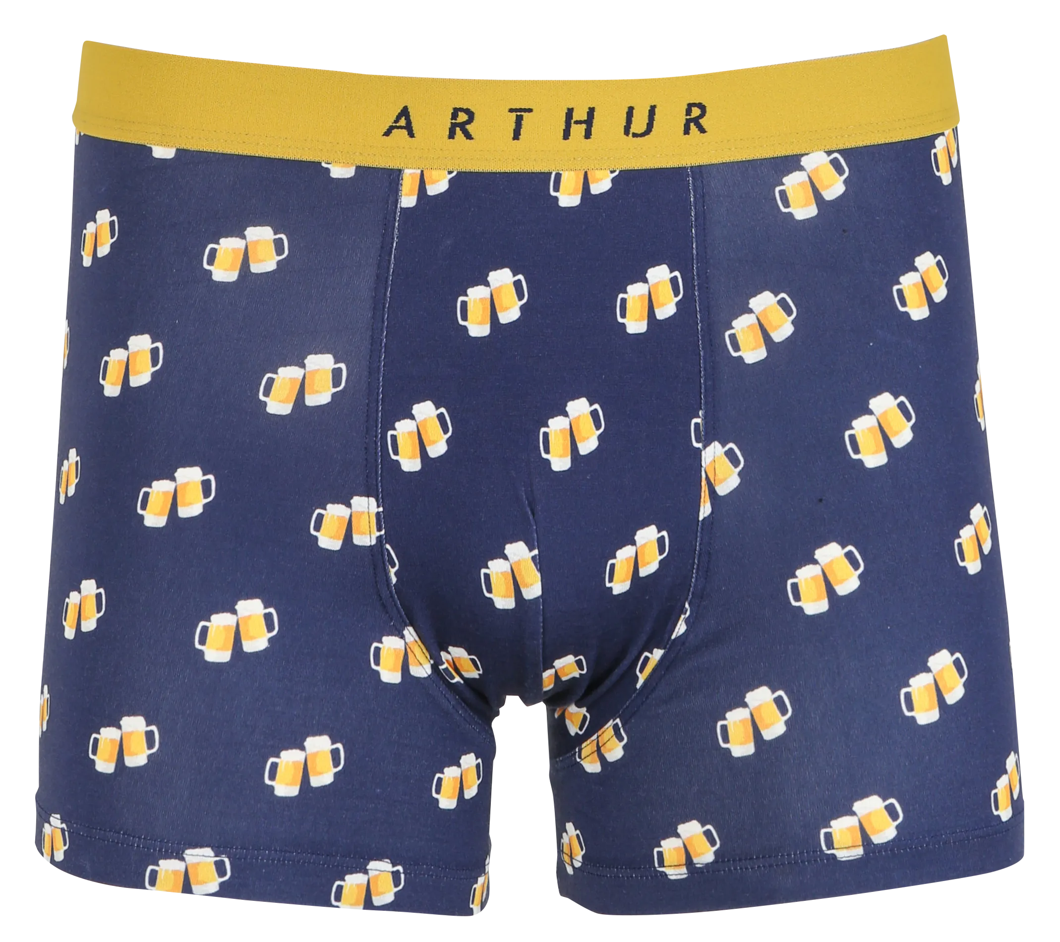 ARTHUR Boxer estampado y elástico de mezcla de algodón en azul