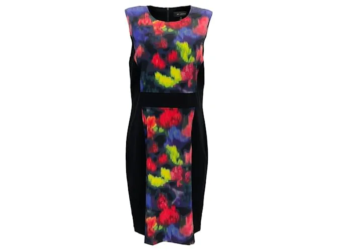 Autre Marque S t. juan negro / Vestido sin mangas de seda multicolor 