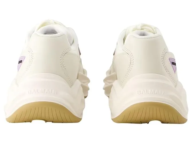 BDR.4SOL0N ZAPATILLAS  BALMAIN  PIEL SINTéTICA  BEIGE CASTAñO 