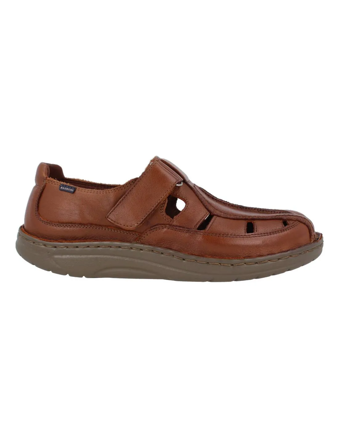 BAERCHI  SANDALIA HOMBRE VELCRO CUERO