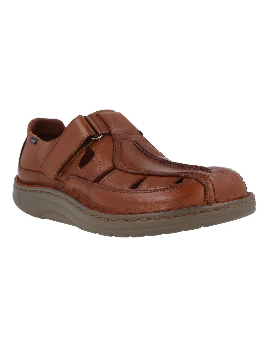 BAERCHI  SANDALIA HOMBRE VELCRO CUERO