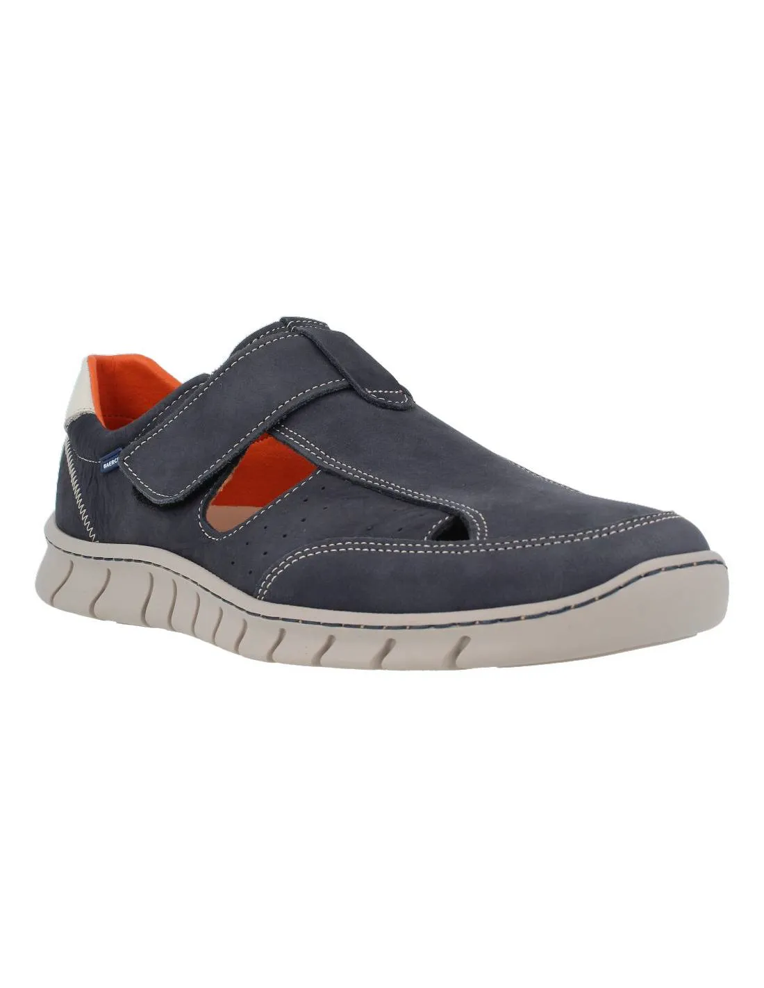 BAERCHI  SANDALIA HOMBRE VELCRO MARINO