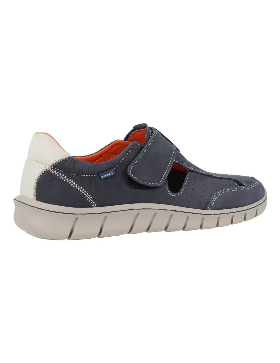 BAERCHI  SANDALIA HOMBRE VELCRO MARINO