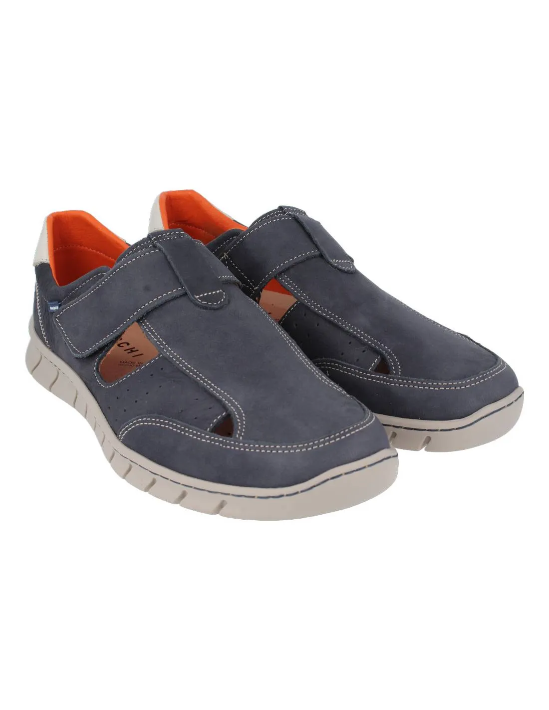 BAERCHI  SANDALIA HOMBRE VELCRO MARINO
