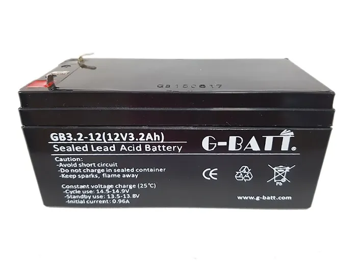 BATERíA DE PLOMO GBATT GB3.212 12V 3.2AH