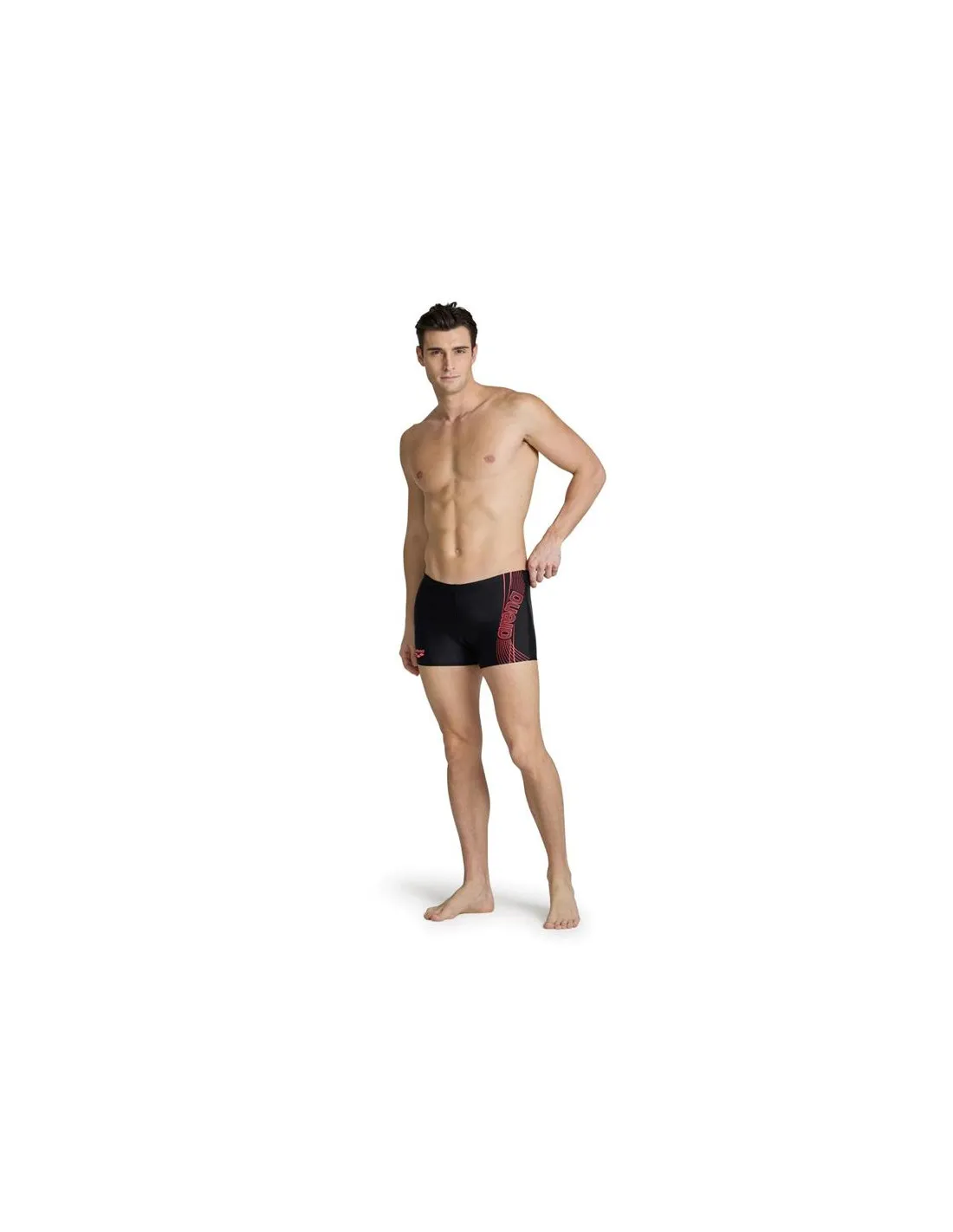Bañador de Natación Arena Dreamy Swim Short Black/Fluo Red Hombre