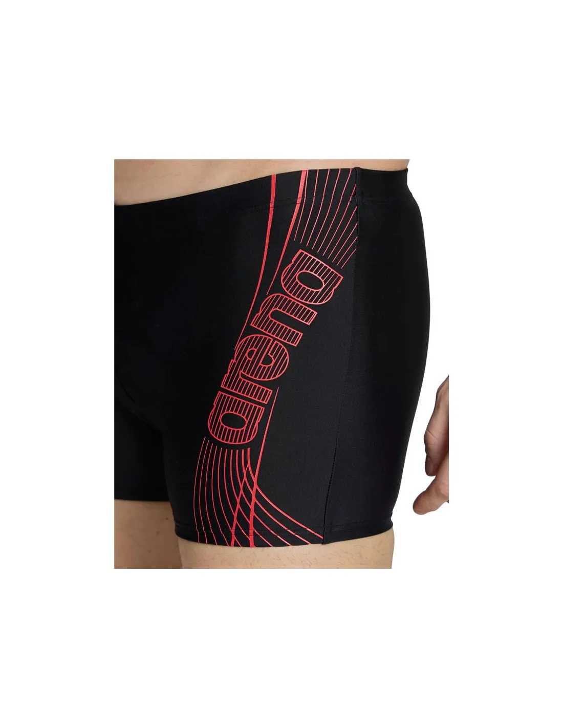 Bañador de Natación Arena Dreamy Swim Short Black/Fluo Red Hombre