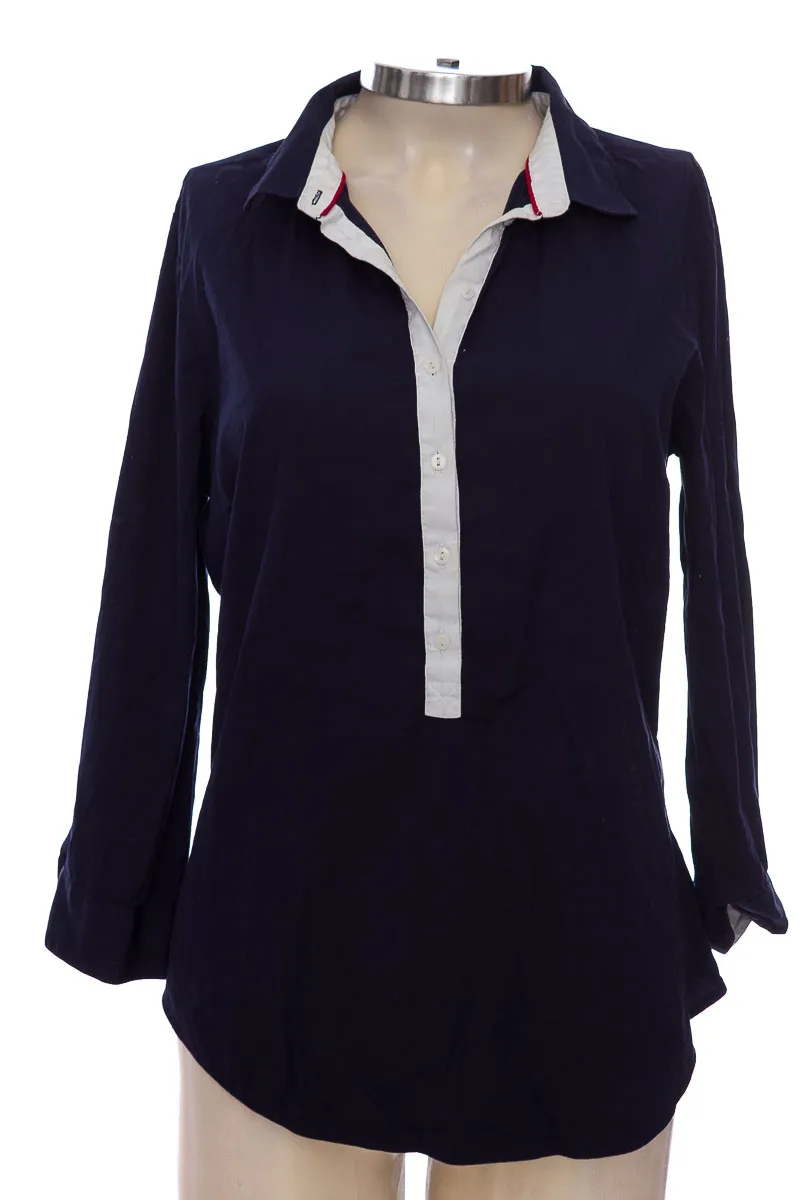 BLUSA COLOR AZUL  ZARA