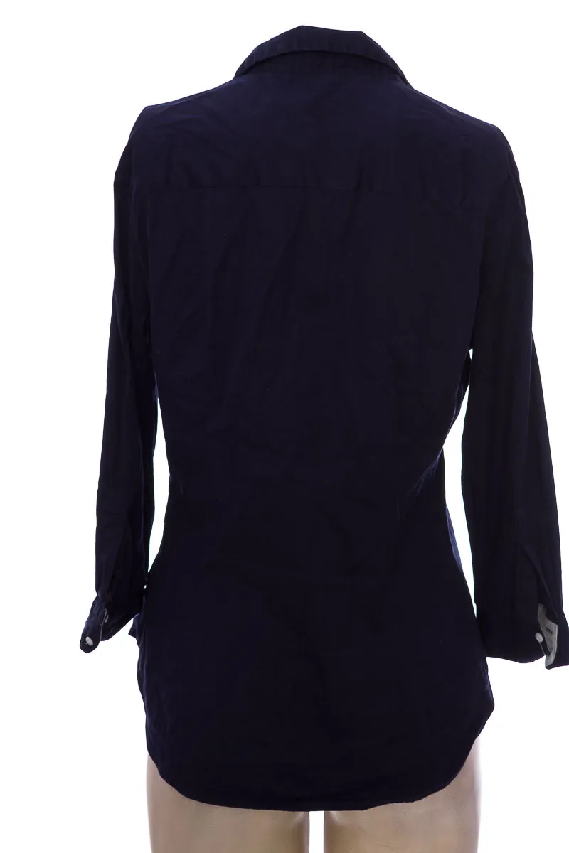 BLUSA COLOR AZUL  ZARA