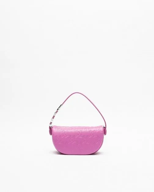 Bolso de mano Karl Lagerfeld K/SWING SM BAGUETTE Rosa