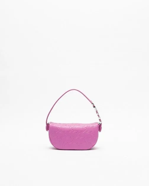 Bolso de mano Karl Lagerfeld K/SWING SM BAGUETTE Rosa