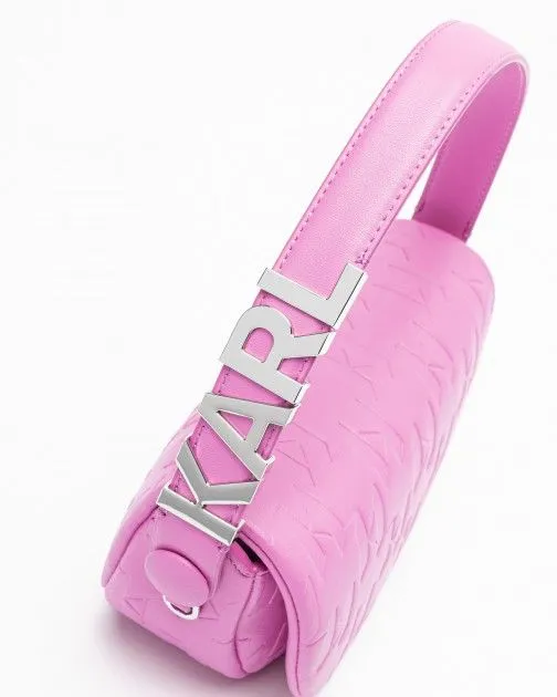 Bolso de mano Karl Lagerfeld K/SWING SM BAGUETTE Rosa