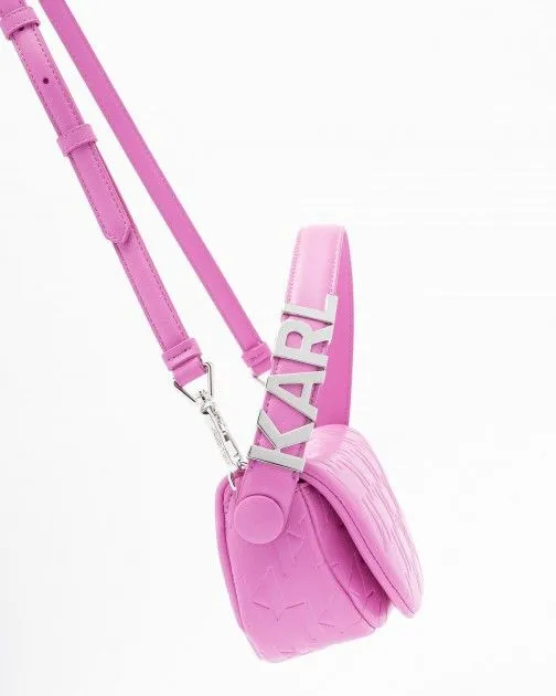 Bolso de mano Karl Lagerfeld K/SWING SM BAGUETTE Rosa