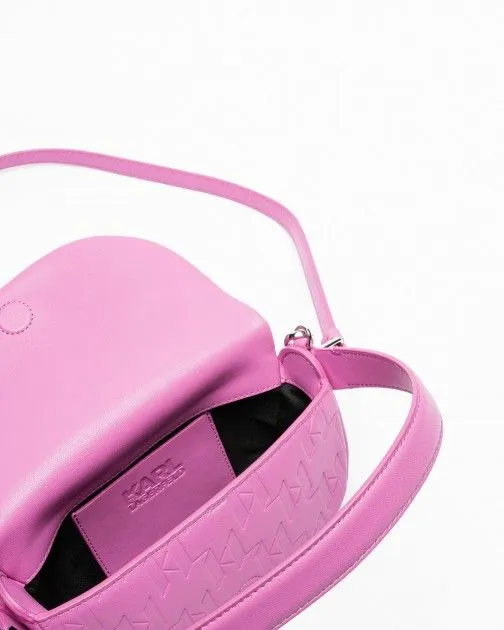 Bolso de mano Karl Lagerfeld K/SWING SM BAGUETTE Rosa