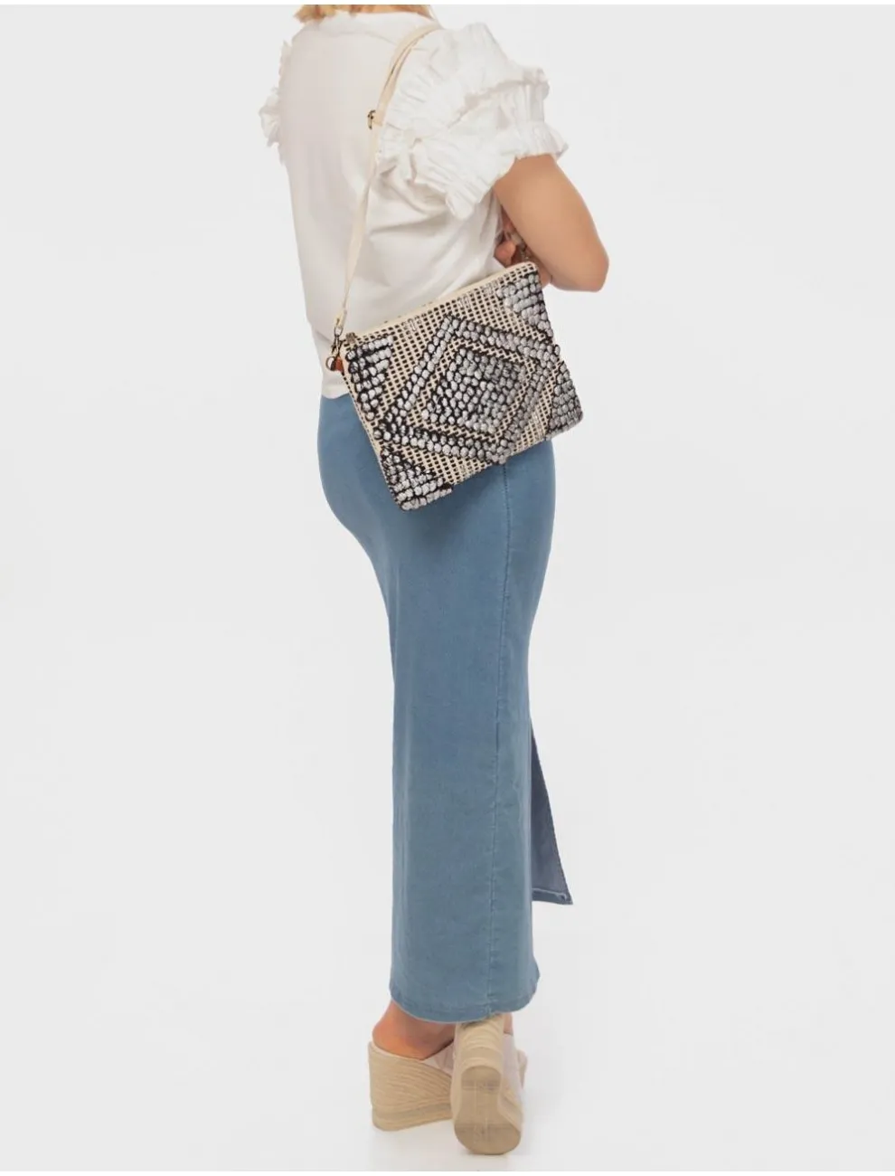 Bolso Mujer Obvio Anaga Plata
