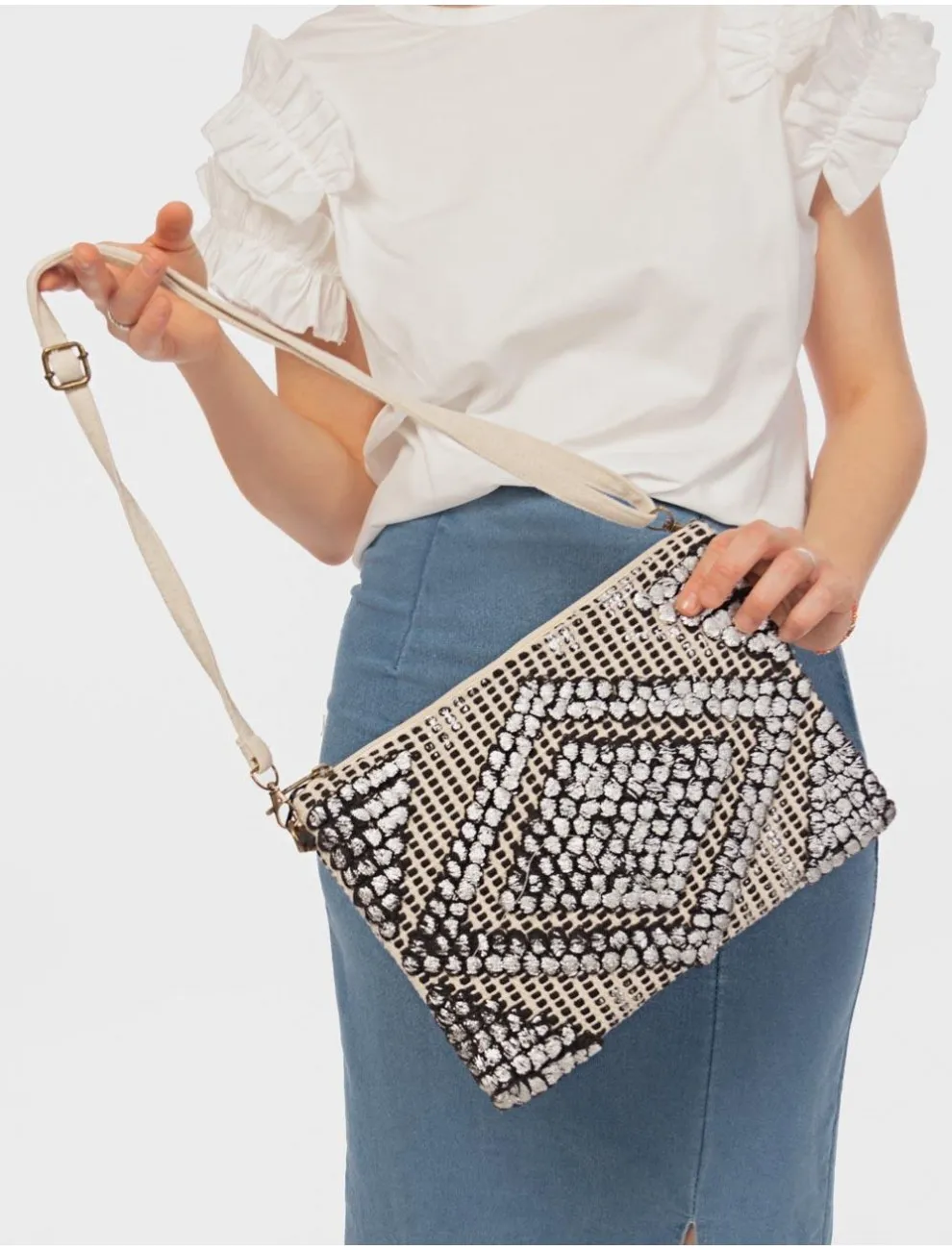 Bolso Mujer Obvio Anaga Plata