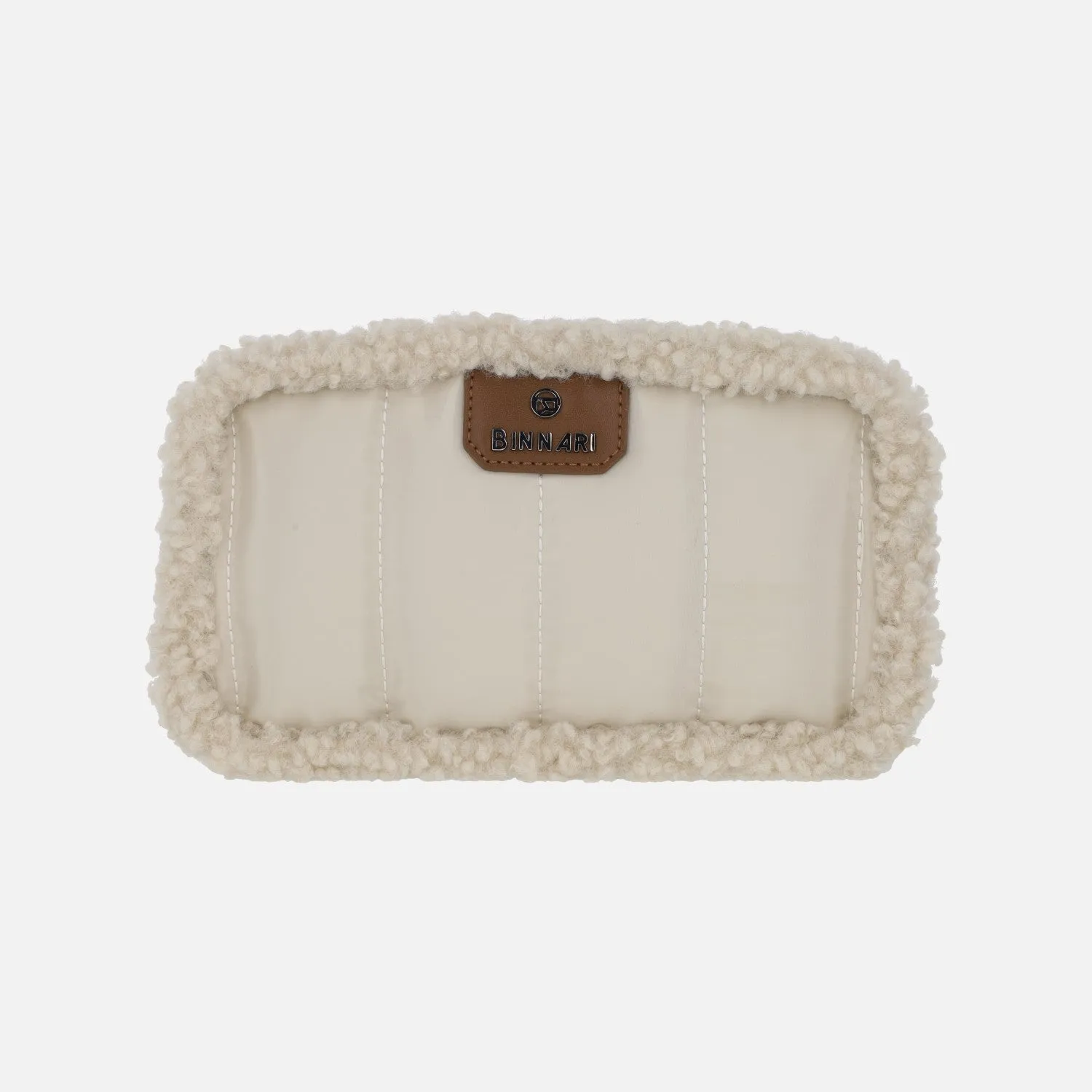 Bolsos bandolera Isabella en combinado beige con borreguillo