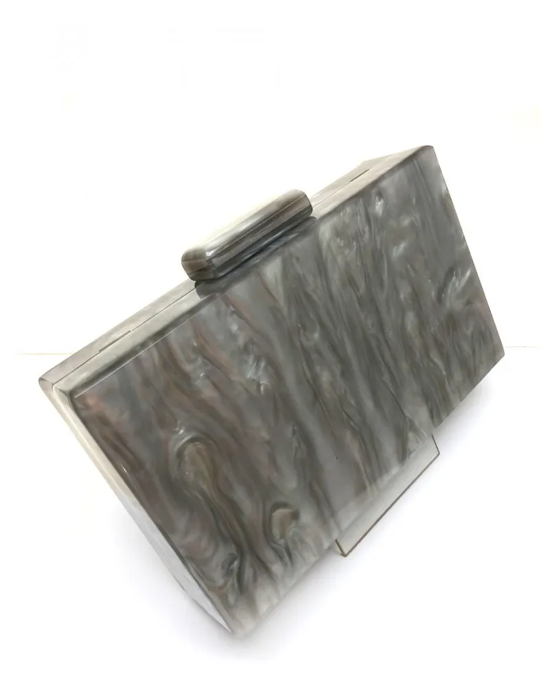 BOLSOS DE FIESTA DE CAREY GRIS CON AGUAS ANACARADAS MUY ELEGANTE