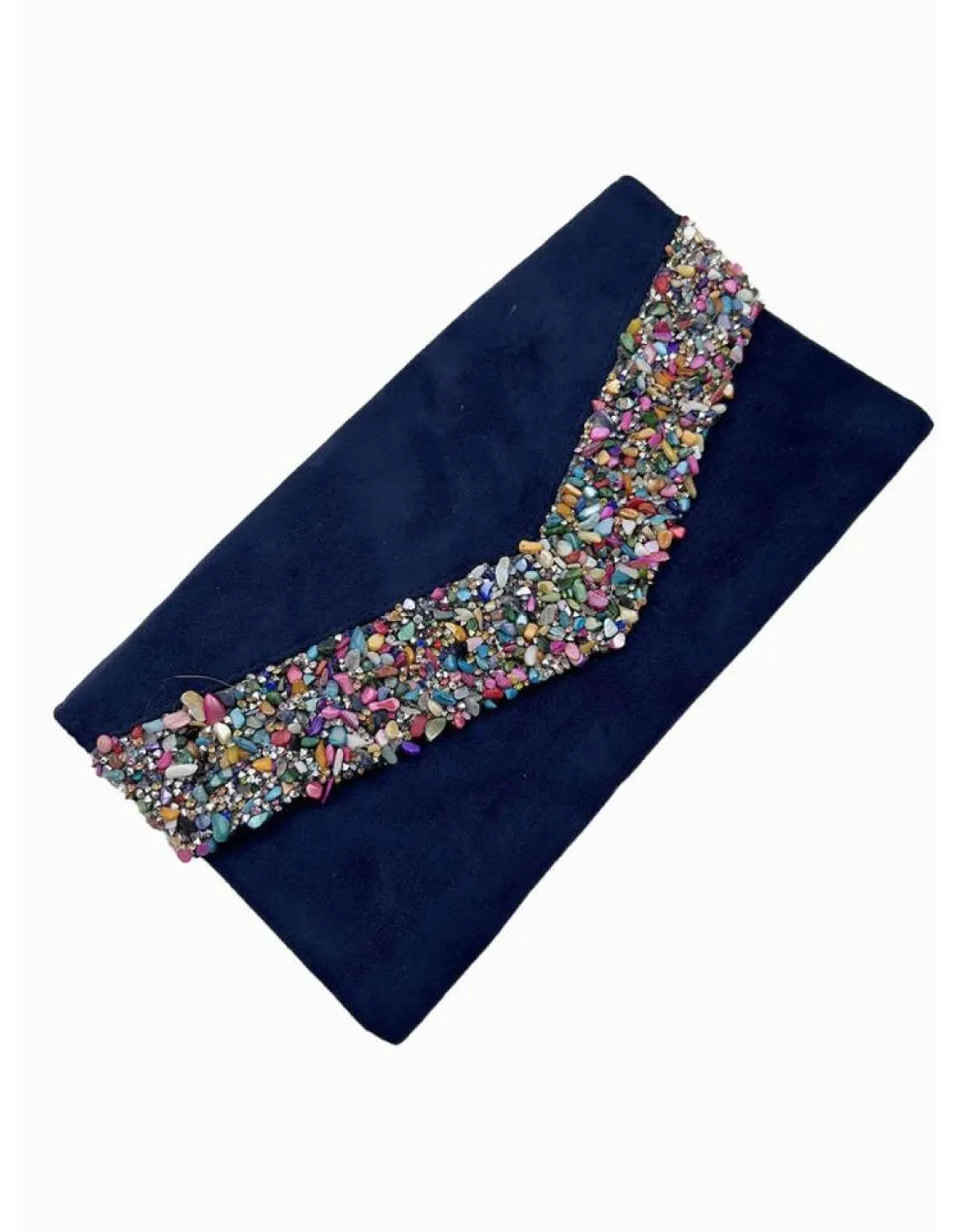 BOLSOS FIESTA AZULES MARINO CON PEDRERIA VISTOSA IDEAL BODAS Y  EVENTOS
