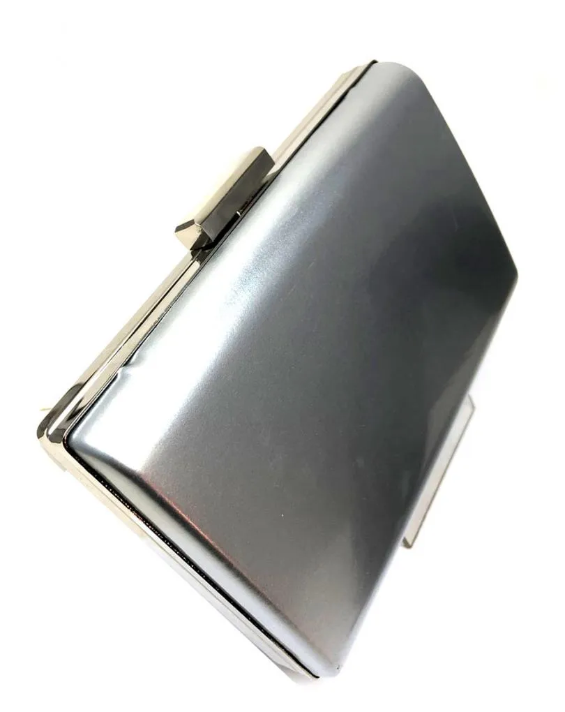 BOLSOS PLATEADOS EN CHAROL PARA TRAJES DE FIESTA O NOCHE