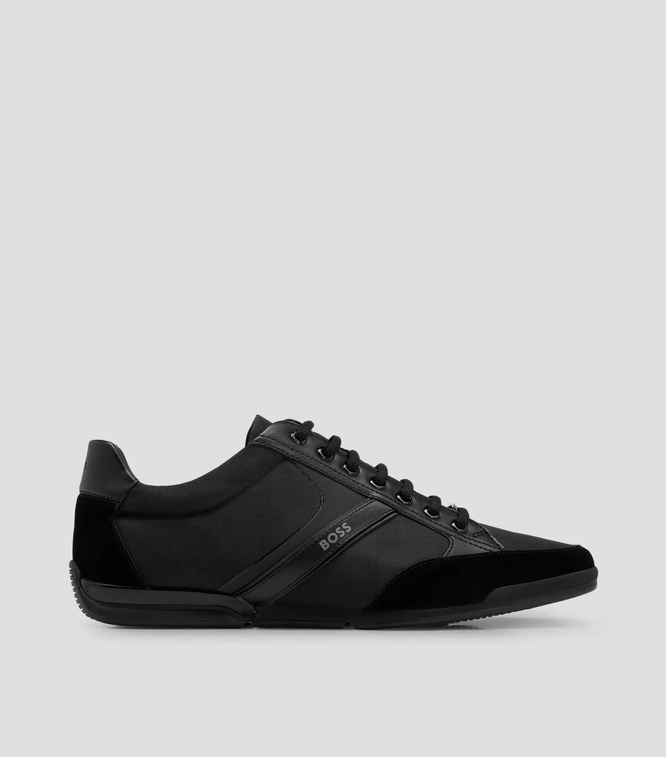 Boss Tenis casuales Boss de mezcla de materiales con ante y piel sintética Hombre