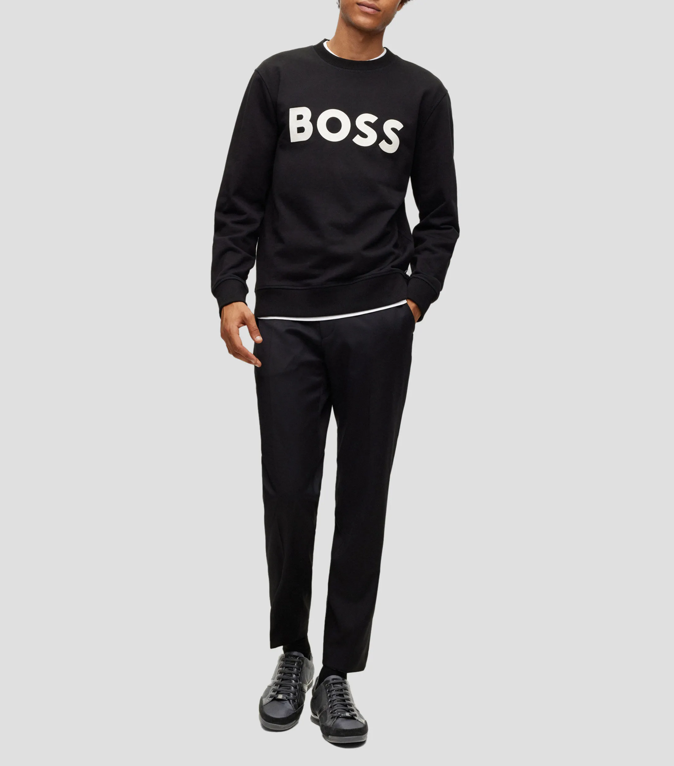 Boss Tenis casuales Boss de mezcla de materiales con ante y piel sintética Hombre