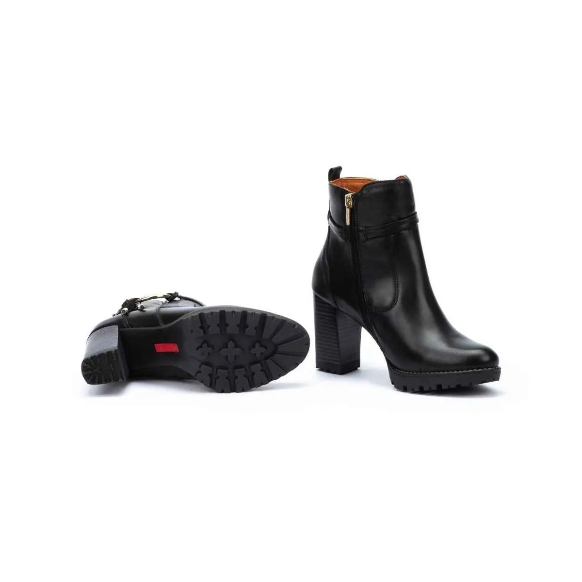 Botin Pikolinos en rebajas tacón Connelly negro mujer w7m8542