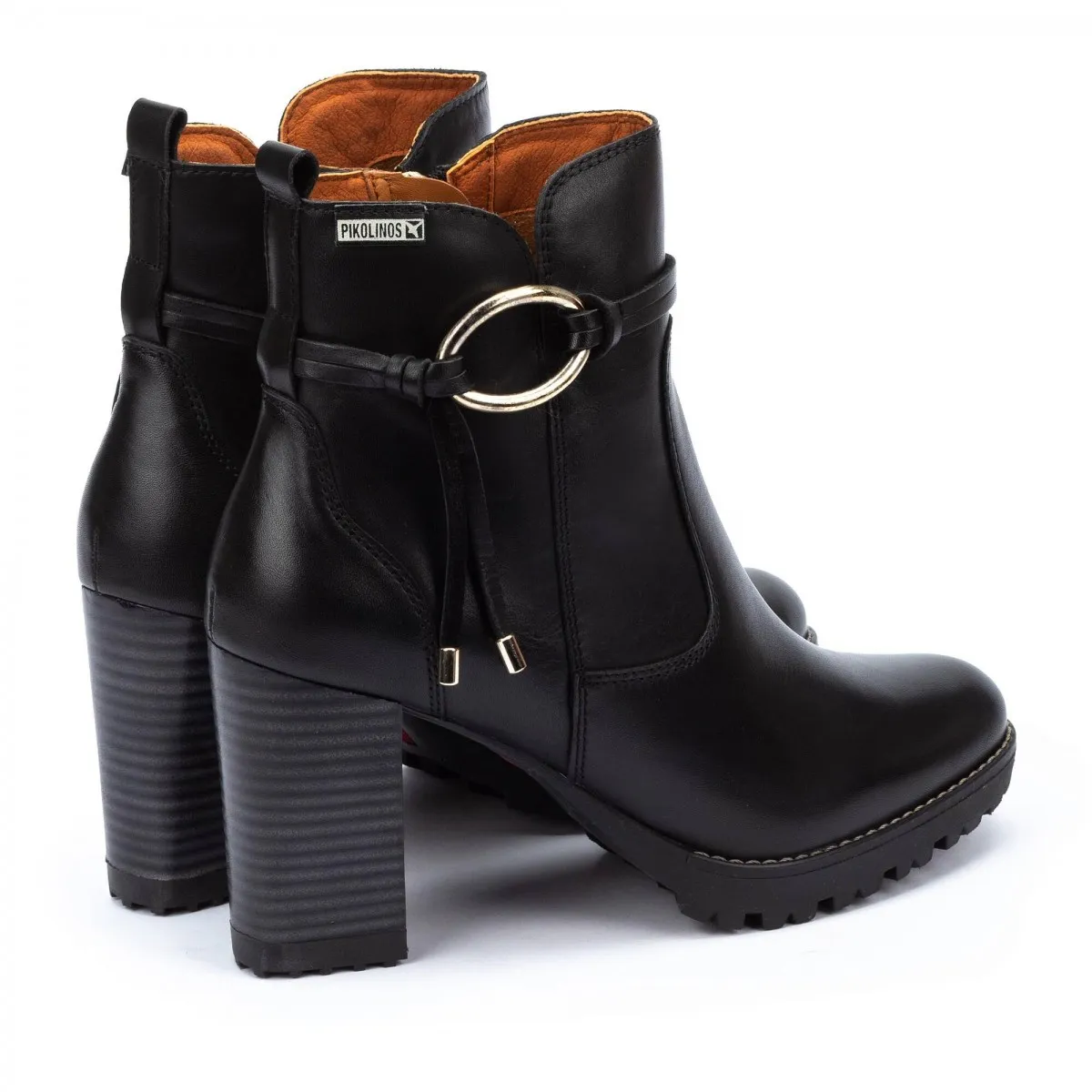 Botin Pikolinos en rebajas tacón Connelly negro mujer w7m8542