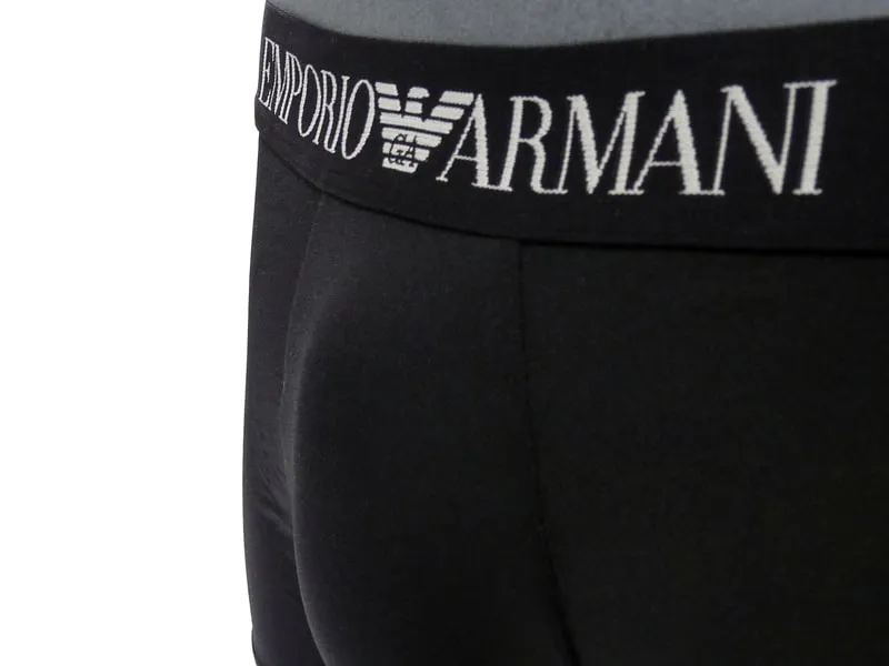 Boxer Emporio Armani de microfibra en color negro