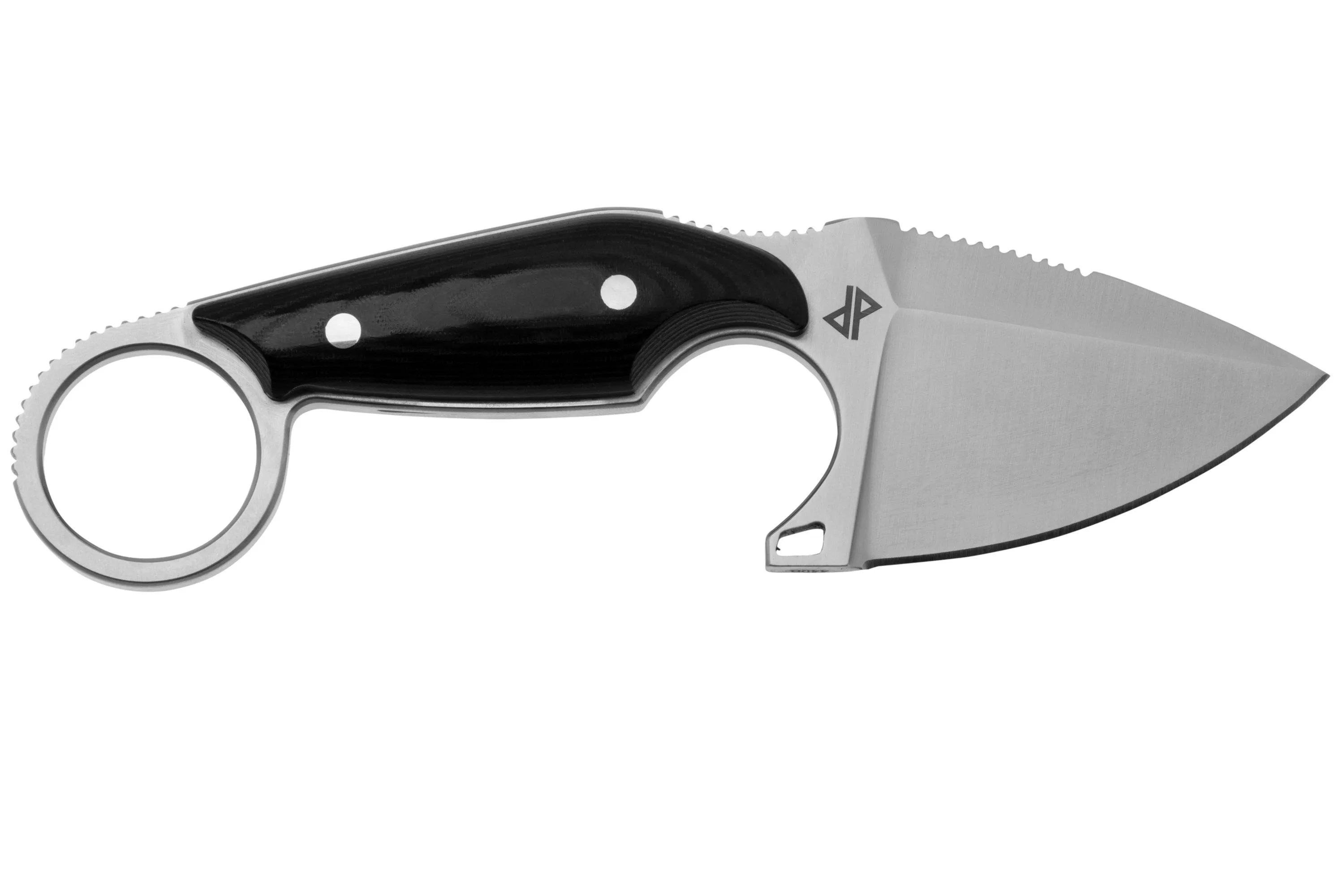 Böker Magnum Enki 02BM0001 Satin 440B, Black Micarta, cuchillo fijo, Engelbert Czaja design