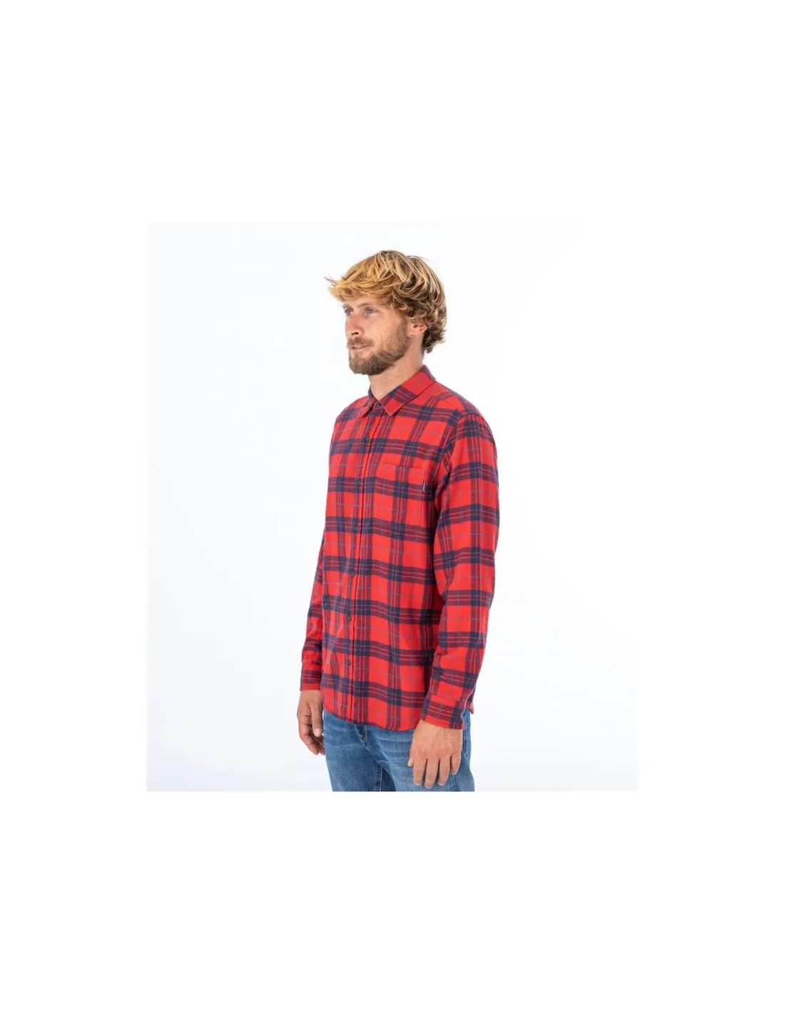 Camisa Hurley Portland Organic Rojo Hombre