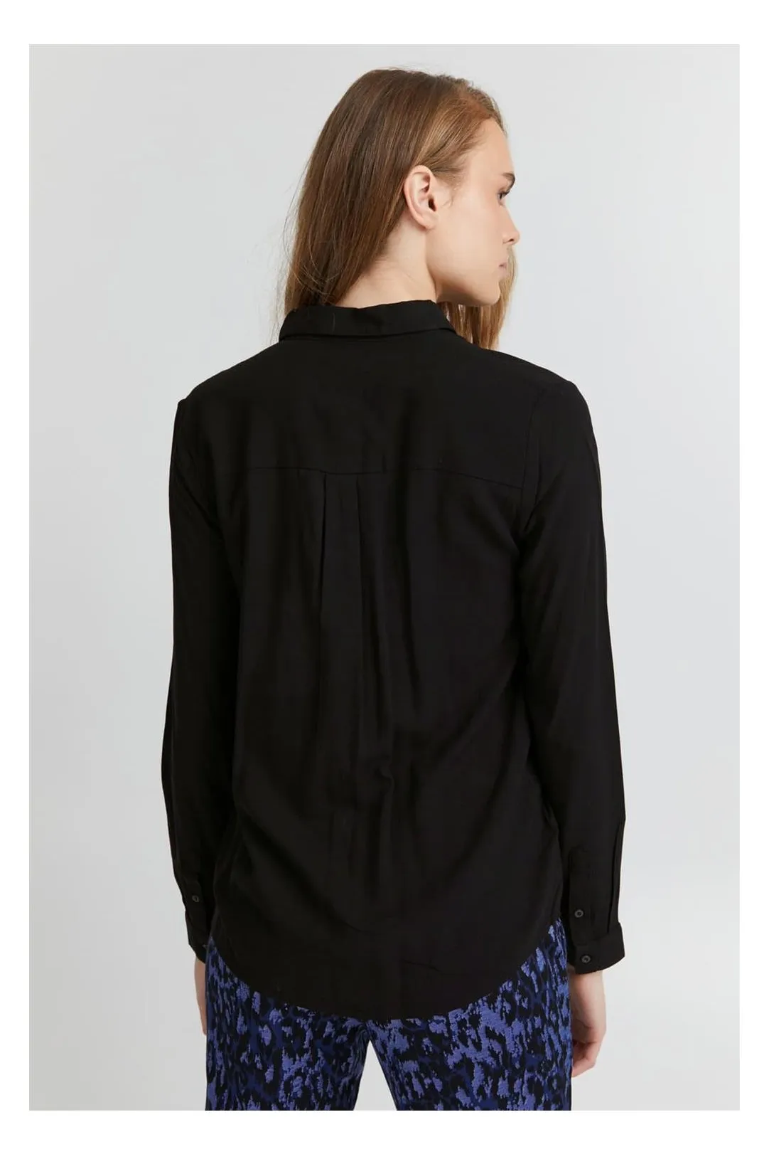 Camisa manga larga Ihmain negro