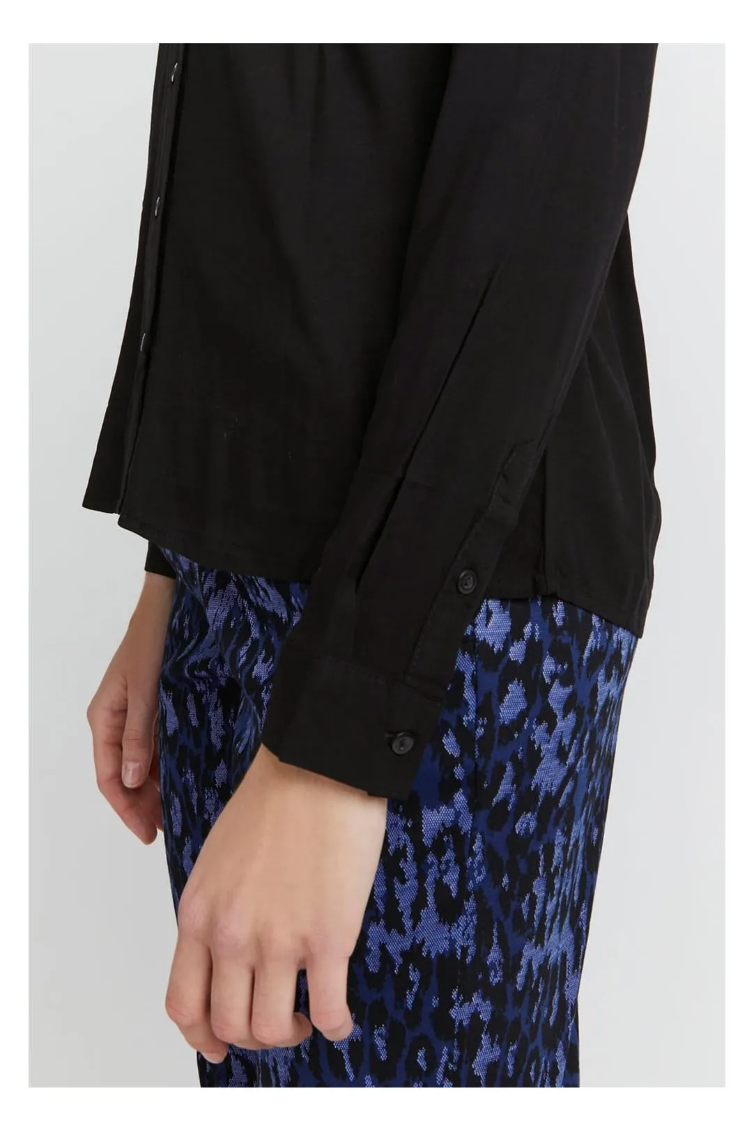 Camisa manga larga Ihmain negro