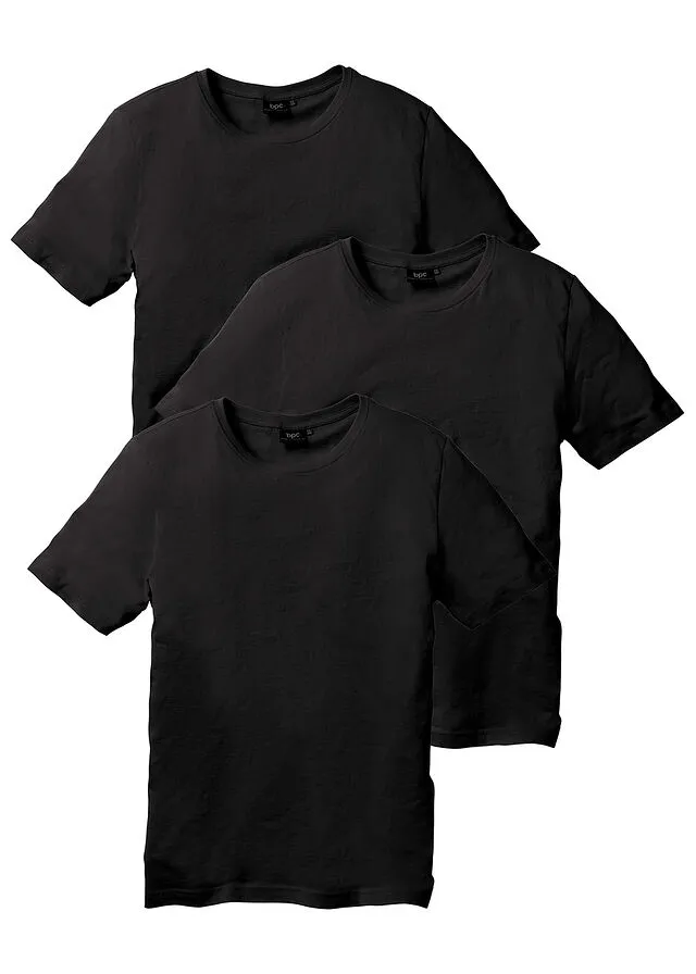 CAMISETA (3 UNIDADES) NEGRONEGRONEGRO