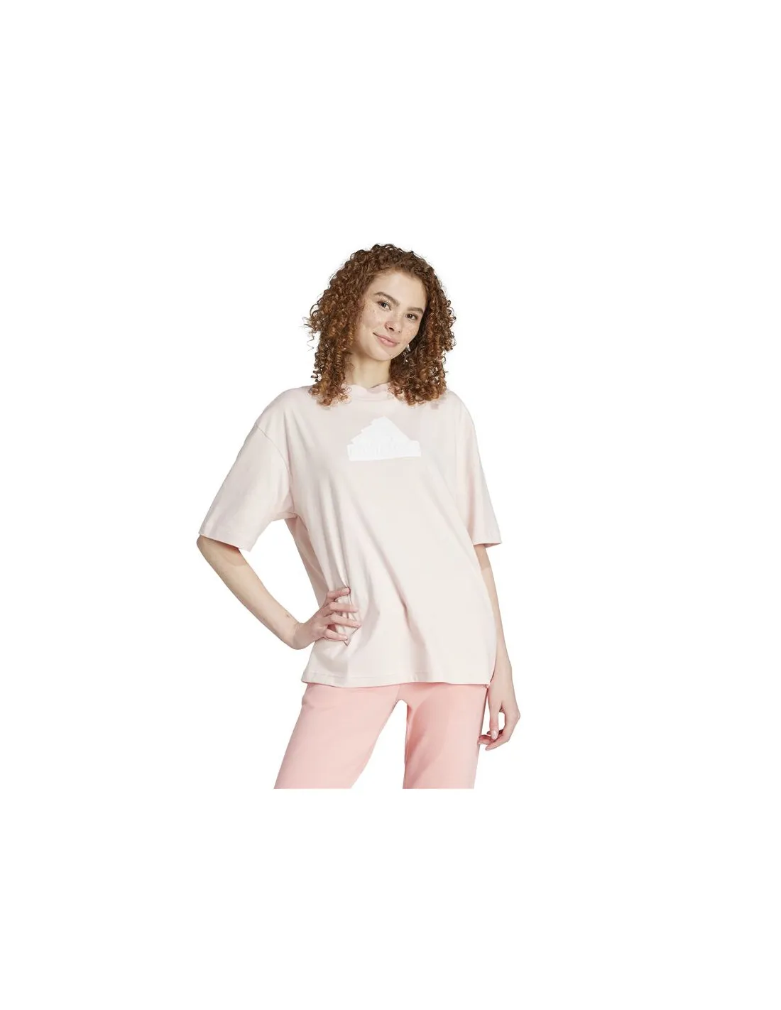 Camiseta adidas Future Icons Badge Of Sport Boyfriend Mujer Rosa