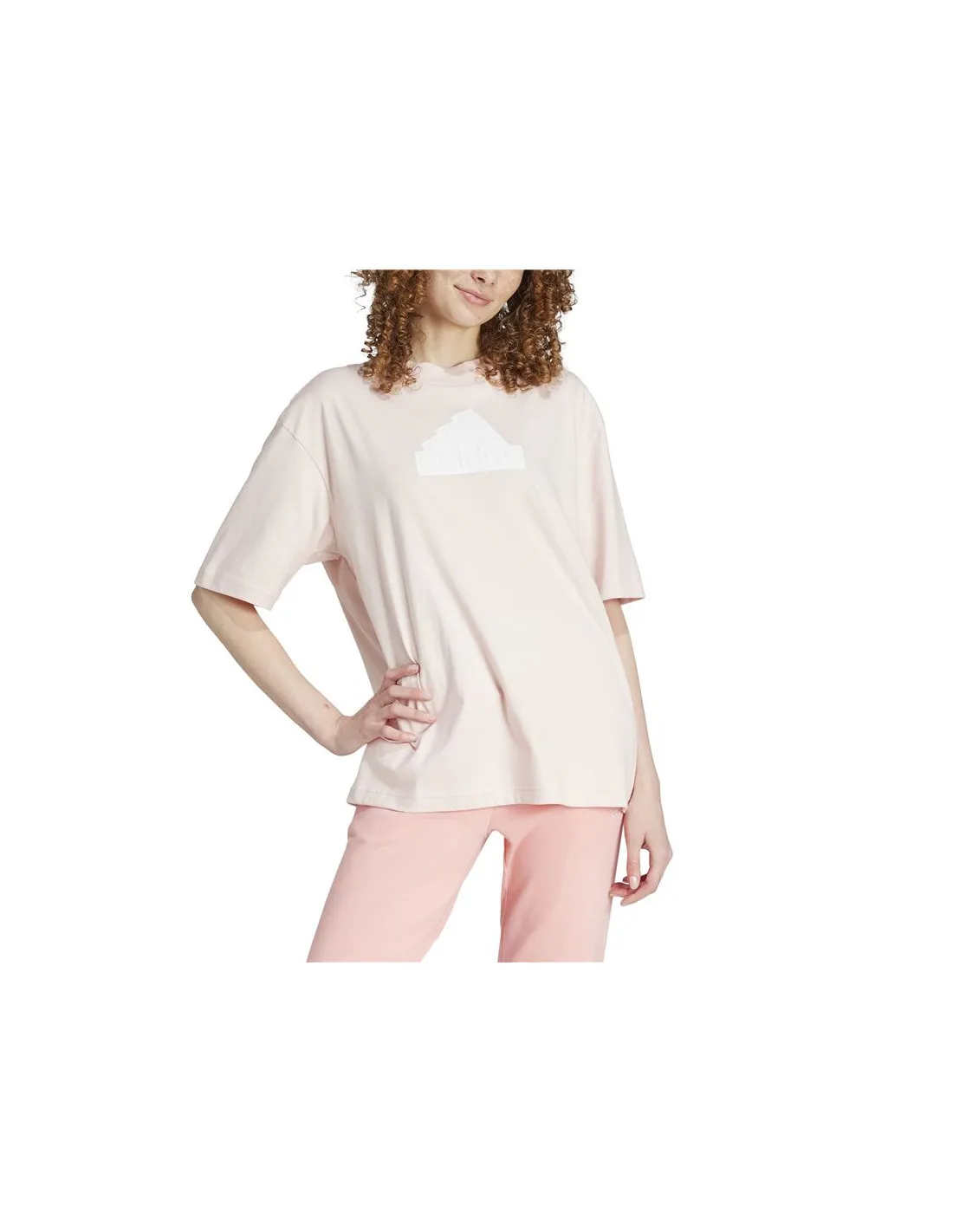 Camiseta adidas Future Icons Badge Of Sport Boyfriend Mujer Rosa