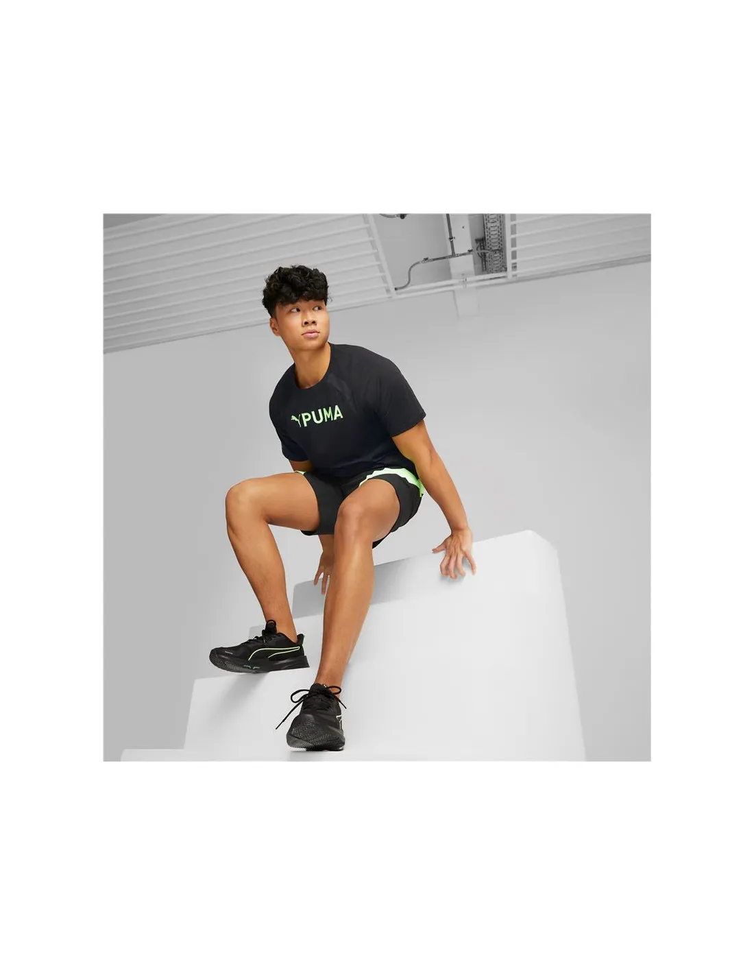 Camiseta de Fitness Puma Fit Ultrabreathe Triblend Negro Hombre