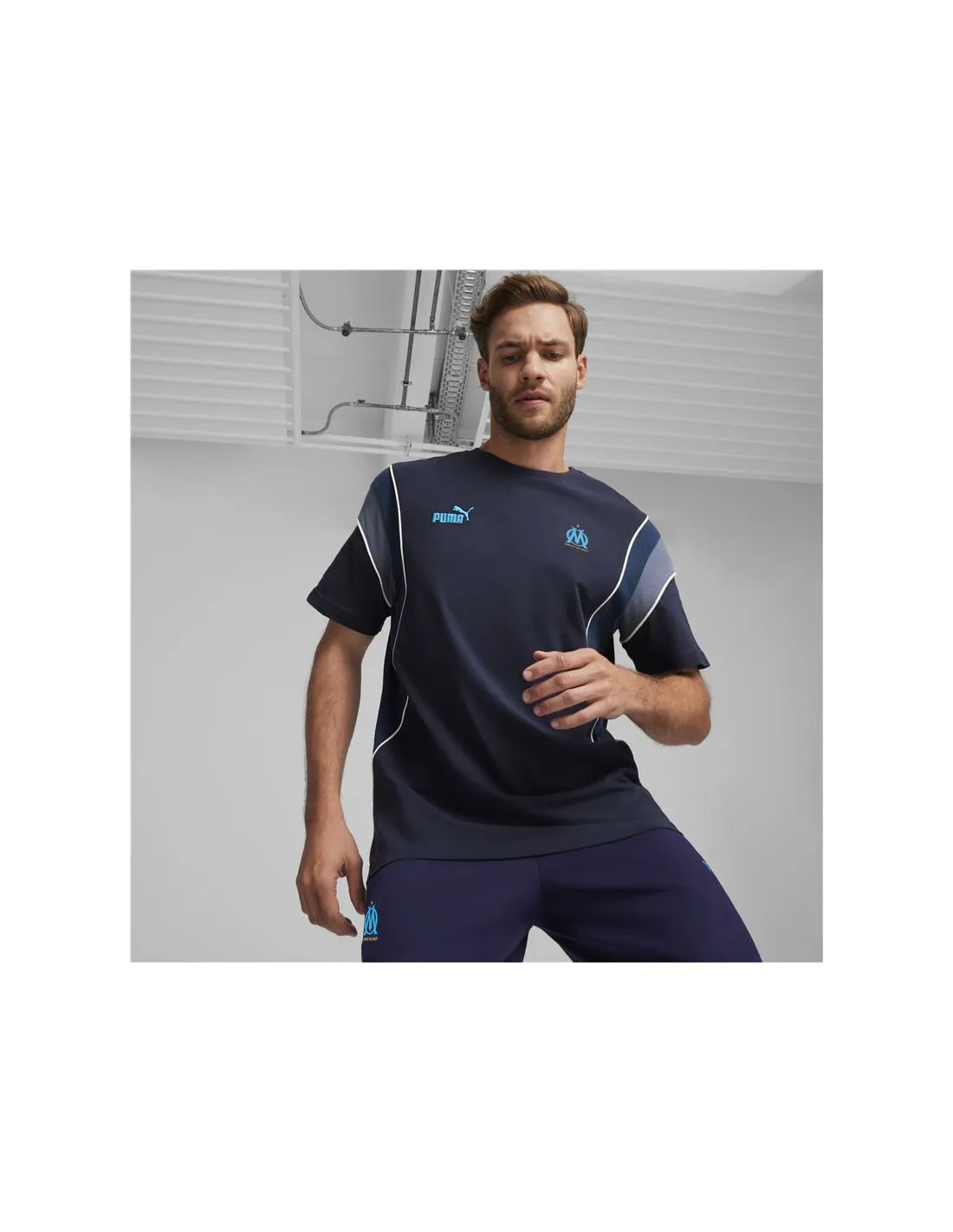 Camiseta de Fútbol Puma Olympique Marseille Azul Marino Hombre