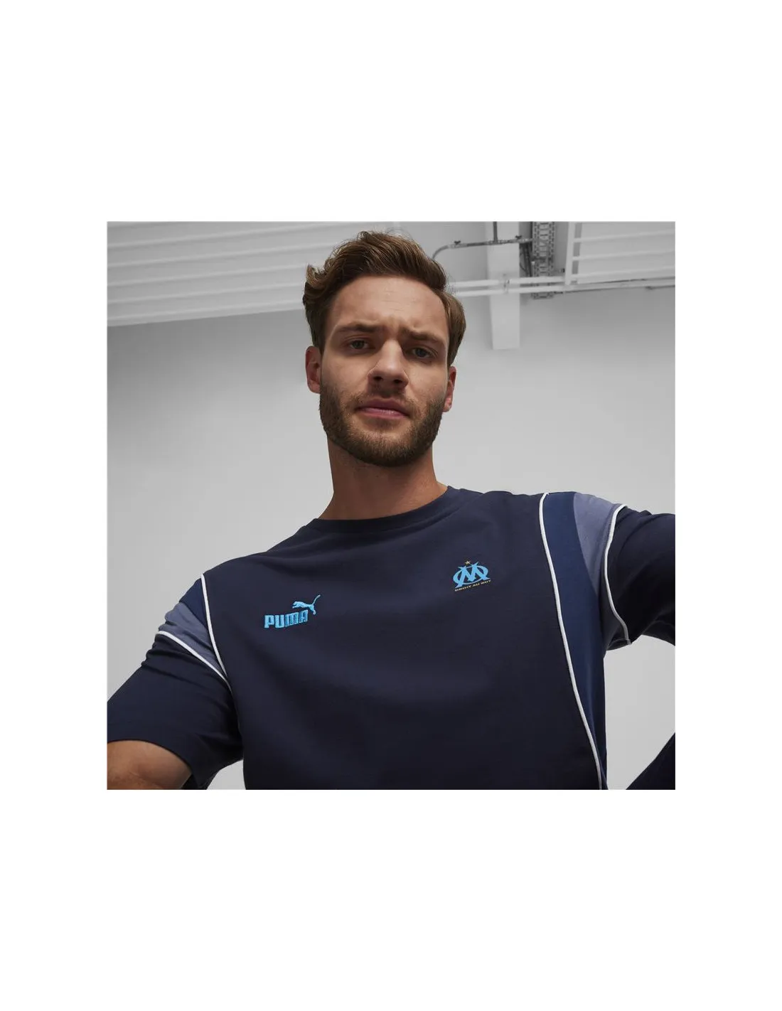 Camiseta de Fútbol Puma Olympique Marseille Azul Marino Hombre