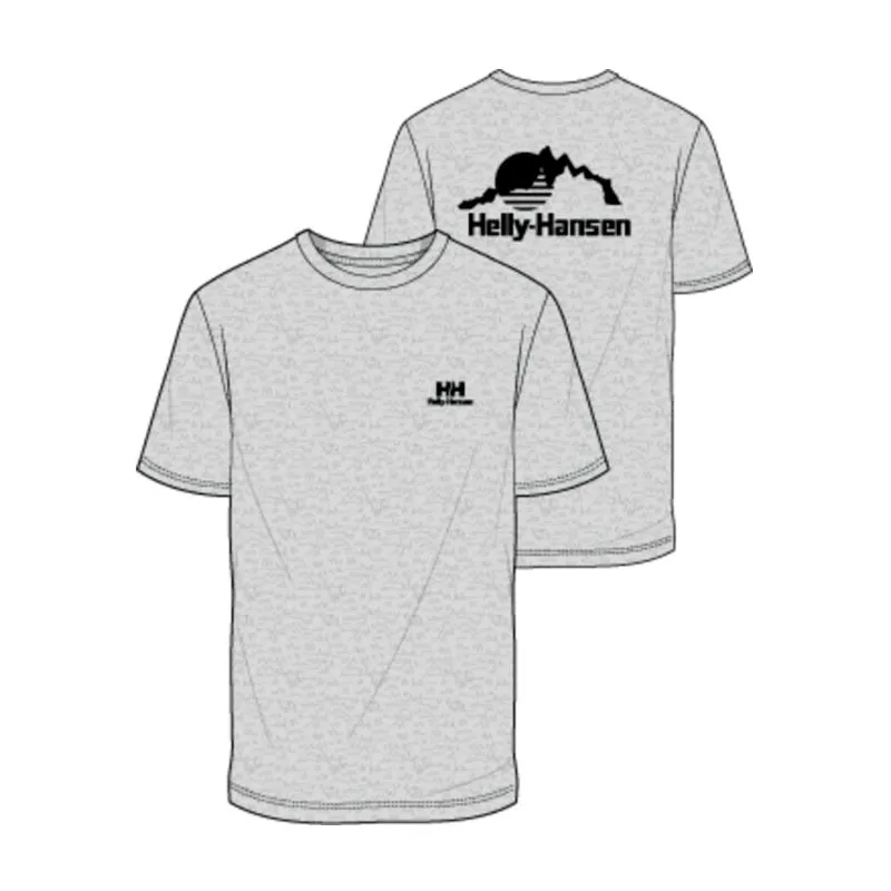 CAMISETA HELLY HANSEN NORD GRAPHIC TSHIRT (GREY MELANGE) HOMBRE