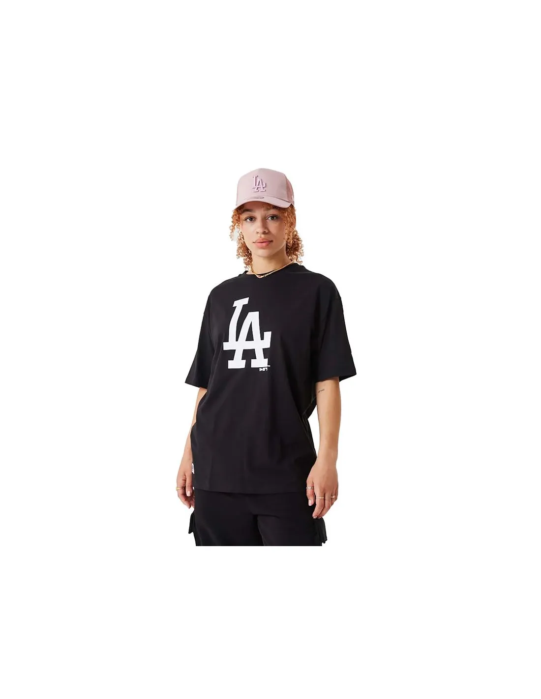Camiseta New Era League Essentials LA Dodgers Negro Hombre