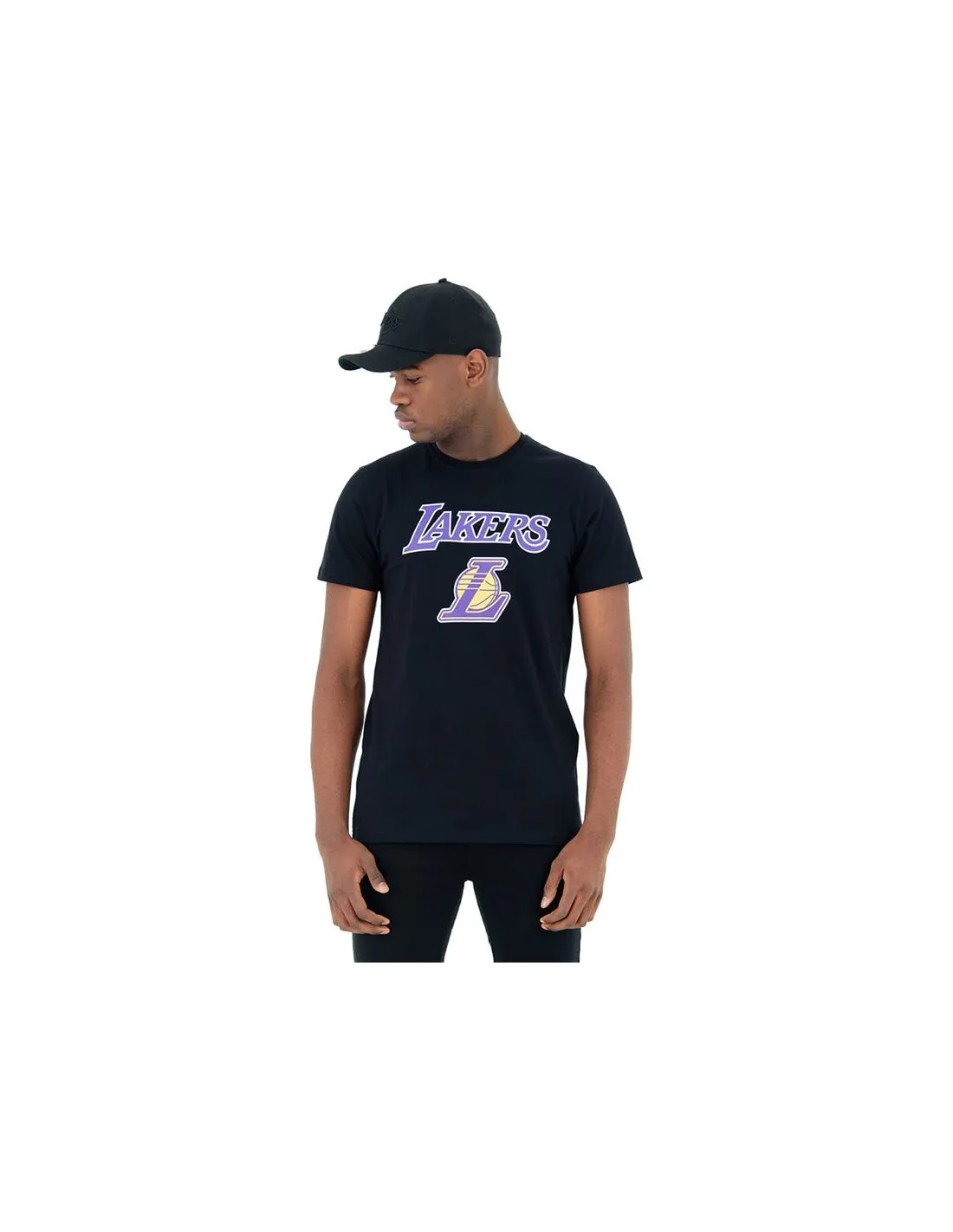 Camiseta New Era Los Angeles Lakers Blk Hombre