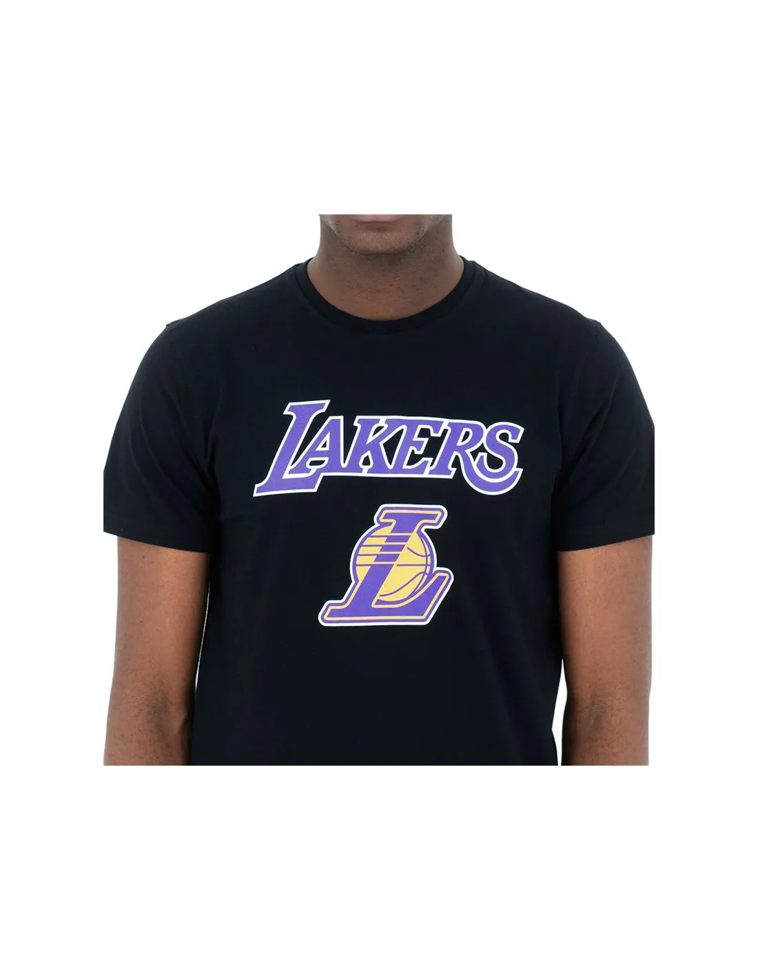 Camiseta New Era Los Angeles Lakers Blk Hombre