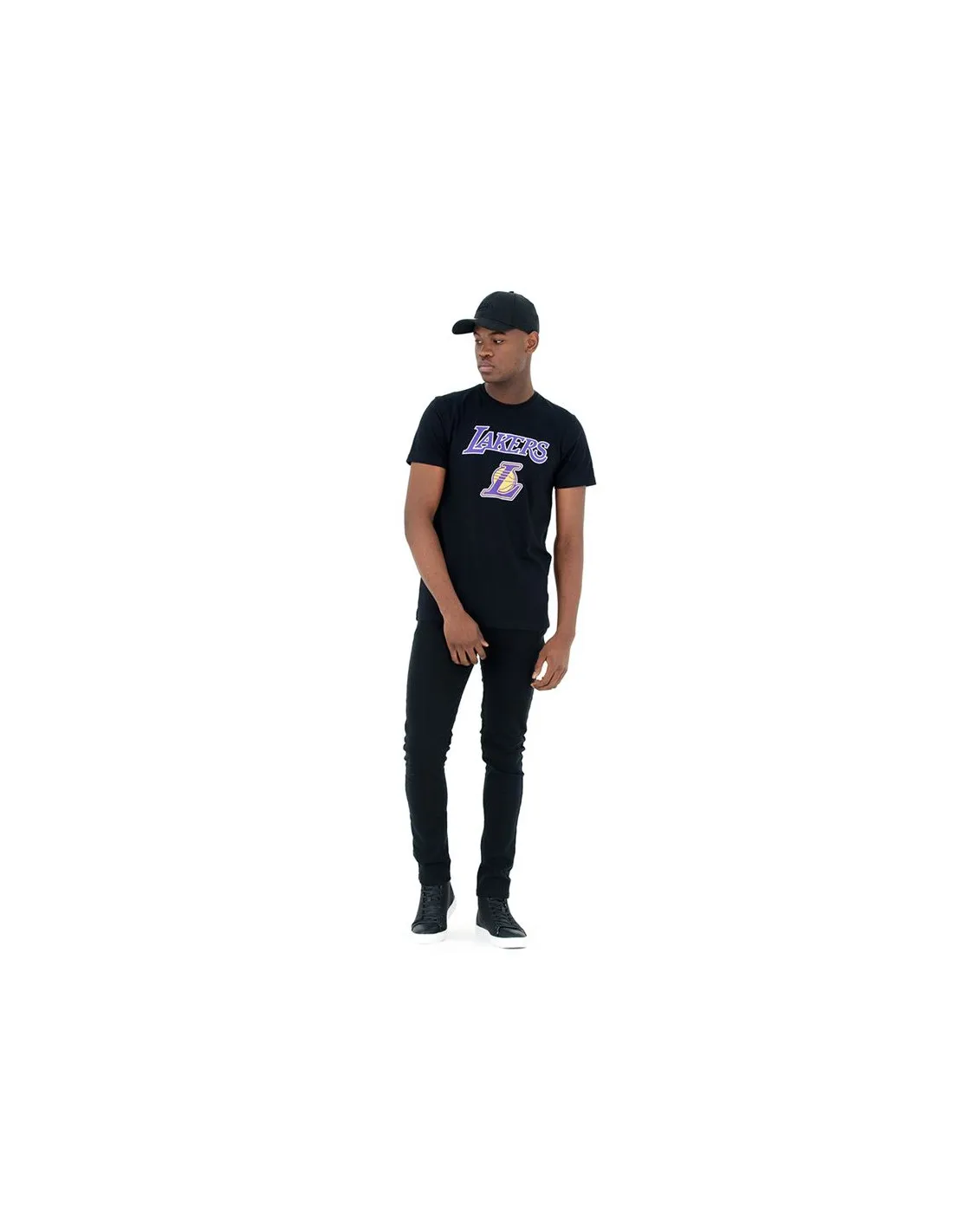 Camiseta New Era Los Angeles Lakers Blk Hombre