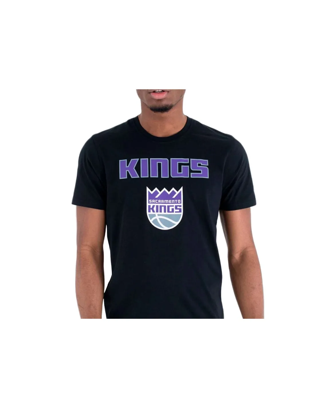 Camiseta New Era Sacramento Kings NBA Negro Hombre