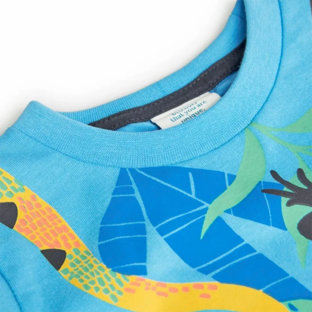 Camiseta punto de bebé niño Boboli 348050 TURQUESA CORDONETS